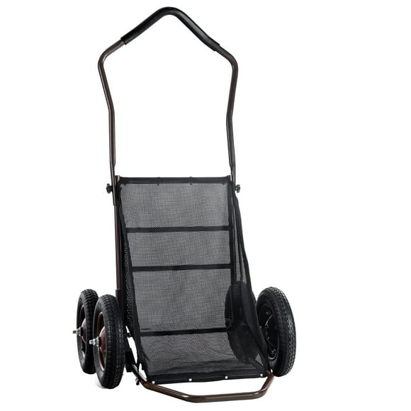 KFFKFF Game Carrier, 500 LBS Load Foldable Hunting Cart, Equipped with 4 Large Wheels & Comfort Grip Handle, Durable Outdoor Gear Trolley for Transporting Deer, Suitable for Hunting Fishing & Trails
