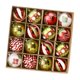 thumbnail image 4 of 16 piezas de adornos de bolas navideñas colgantes para manualidades, regalos de fiesta decorativos Verde Blanco, 4 of 9