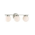 thumbnail image 3 of Trade Winds Antoinette 3-Light 24" Bathroom Vanity Light in Brushed Nickel, 3 of 5