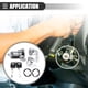 thumbnail image 3 of Cilindro de cerradura del interruptor de encendido, kit de cilindro de cerradura de puerta, para camioneta Ford F150 250 350 1992-1995, metal, con 2 llaves, tono negro plateado, 1 juego, 3 of 7