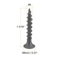 thumbnail image 2 of Uxcell #8 x 1 3/16 inch Wood Screws Carbon Steel Phillips Self Tapping Grey 50 Pack, 2 of 5