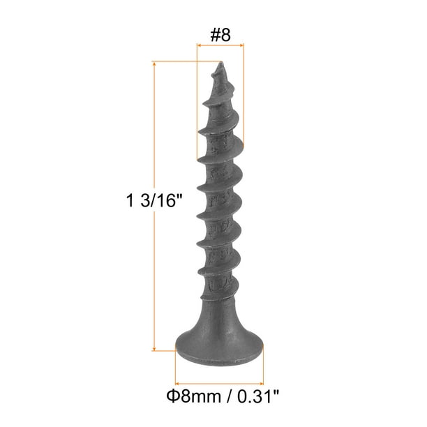 100 Vis Auto-taraudeuses 8x1-3/16 – Tête Phillips, Uxcell, Pour Travail Du Bois