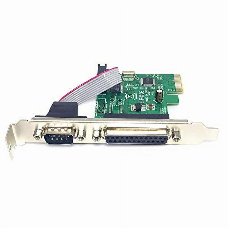 2-Port PCIe RS232 Serial Card With ASIX AX99100 Chip - DB9 Serial Port Expansion For Windows