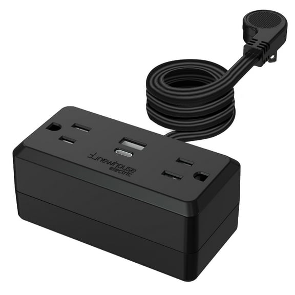 1250-Watt Plug-in Outlet with USB NHCP-001, Outlet Receptacle with USB Ports and Tamper Resistant, Type-A and Type-C USB Charging Outlet, Electrical Equipment for Home Improvement