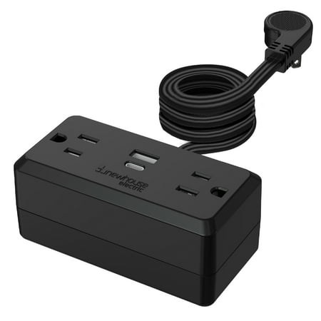 1250-Watt Plug-in Outlet with USB NHCP-001, Outlet Receptacle with USB Ports and Tamper Resistant, Type-A and Type-C USB Charging Outlet, Electrical Equipment for Home Improvement