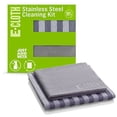 thumbnail image 2 of E-Cloth Stainless Steel Microfiber Cleaning Cloth Pack, Gray & Silver, 2 Cloth Set, 2 of 10