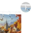 thumbnail image 5 of Thanksgiving Square Fountain Shower Curtain Liner 66x72 Inch Waterproof Shower Curtains Decorative Bathroom with 12 Pack Hooks, 5 of 5