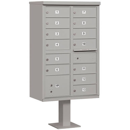 Salsbury Industries Cluster Box Unit (Includes Pedestal), 13 B Size