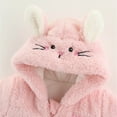 thumbnail image 5 of Caqnni Kids Toddler Jacket Baby Boys Girls Bear Hooded Romper Jumpsuit Coat Fall Outfits (Pink,9-12 Months), 5 of 9