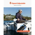 thumbnail image 3 of VEVOR 86lb 24V Thrust Electric Trolling Motor Saltwater Trolling Boat Engine for Kayak, 3 of 9
