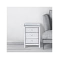 thumbnail image 2 of Better Home Products Modern Nightstand with 3 Drawers, White, 2 of 9