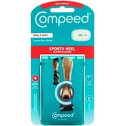 Compeed Sports Heel Blister Plasters, 5 Hydrocolloid Plasters, Foot Treatment, Heal Fast, 20% Extra Cushioning*, Dimensions: 4.2 x 6.8 cm