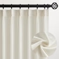 thumbnail image 1 of Cortinas Topfinel Pinch plisadas semitransparentes de 240 x 245 cm, 2 paneles, 1 of 8