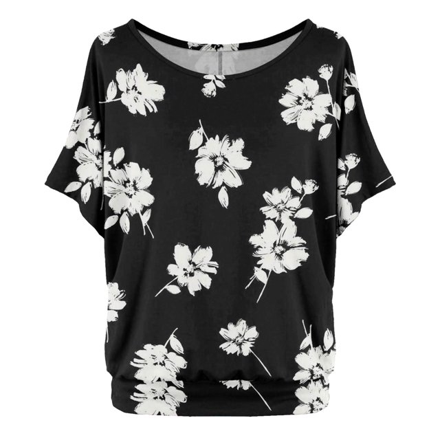 YDLCAFD Easter Women's Oversized T-Shirt with Batwing Sleeves Short Sleeve Tops