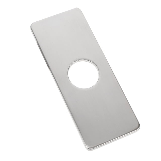 TEHAUX Countertop Hole Cover Decorative Plate Stainless Steel Rectangular 1 Set for Kitchen Renovation
