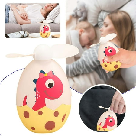 

WANYNG Summer Handheld Usb Fan Cartoon Cute Eggshell Rechargeable Student Portable Portable Small Fan Mini Fan*1pcs