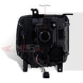 thumbnail image 6 of For 2014-2019 GMC Sierra Black Housing Clear Lens Amber Signal Reflectors Projector Headlight Headlamps Assembly Pair - 1500 2500HD 3500HD 2500 3500 HD, 6 of 9