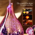 thumbnail image 4 of Porseme 280ml Essential Oil Diffuser, 3D Glass Aromatherapy Diffuser, Ultrasonic Cool Mist Room Humidifier with Timer (Rosegold), 4 of 6