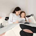 thumbnail image 4 of Homewish Vintage Boho Geometric Twin Comforter Sets,Modern Abstract Stripes Bedding Set,Cream,Light Gray Reversible,2 Pieces,1 Comforter and 1 Pillowcase, 4 of 7