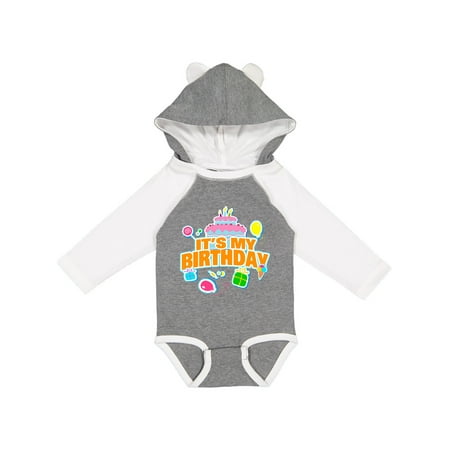 

Inktastic It s My Birthday Gift Baby Boy or Baby Girl Long Sleeve Bodysuit
