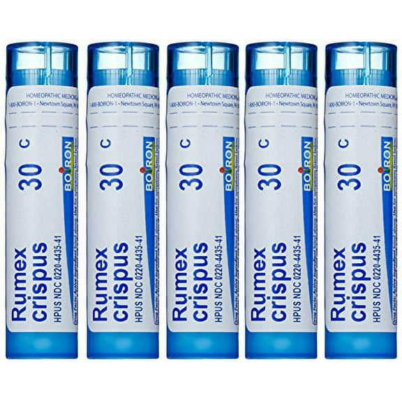 Boiron Rumex Crispus 30C (Pack of 5), Homeopathic Medicine for Coughing