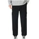 thumbnail image 1 of Pantalones largos para hombre, con cordón, bolsillos grandes, color liso, con movimiento, pantalones casuales altos, pantalones deportivos fáciles de atar en los pies, pantalones de poliéster para hom, 1 of 4