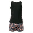 thumbnail image 5 of ZXLBBD Swimsuit for Women Tankini Top 2 Piece Swimwear with Sporty Pockets Swim Shorts Breathable Stretch Bathing Suit Casual Holiday Beach Pool, 5 of 7