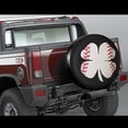 thumbnail image 2 of PISONIC Funny Baseball Spare Tire Cover Weatherproof Universal Wheel Protectors for RV Camper Travel Trailer SUV Truck 15 inch, 2 of 7