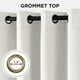 thumbnail image 3 of Joydeco Cortinas Opacas de Terciopelo Blanco 2 Piezas 132x274 cm, 3 of 9