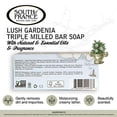 thumbnail image 2 of Lush Gardenia Clean Bar  Soap by South of  France Clean Body Care  | Triple-Milled French Soap  with Organic Shea Butter  + Essential Oils |  Vegan, Non-GMO Body Soap  | 6 oz Bar  â€“ 4 Pack, 2 of 3