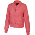 thumbnail image 2 of KOGMO Womens Classic Zip Up Lightweight Bomber Jacket, 2 of 7