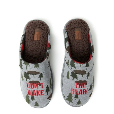 DF by Dearfoams Men's Don't Wake the Bear Slippers