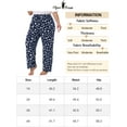 thumbnail image 6 of Agnes Orinda Women's Plus Size Pajama Pant Star Print Nightwear with Pocket Comfy Lounge Pants 3X Navy Blue, 6 of 6