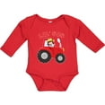 thumbnail image 3 of Inktastic Farmer Tractor Little Sis Girls Long Sleeve Baby Bodysuit, 3 of 5
