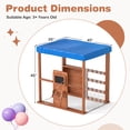 thumbnail image 3 of Gymax Maisonnette de Jeu pour Enfants avec Pistolets de Ravitaillement en Gaz, Tableaux à Craie et Étagères de Rangement, 3 of 10