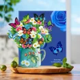 thumbnail image 2 of Large 3D Pop-Up Greeting Cards, 9.53"x11.61", Bouquets & Christmas Tree Designs, with Matching Envelopes, for Mother’s Day, Father’s Day, Thanksgiving, Christmas, Birthdays, and Festivals, 2 of 5