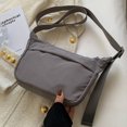 thumbnail image 2 of Bolso Hobo Bag Crescent para Mujer Con Bolsillo Interior Nylon Solid Sling, 2 of 9