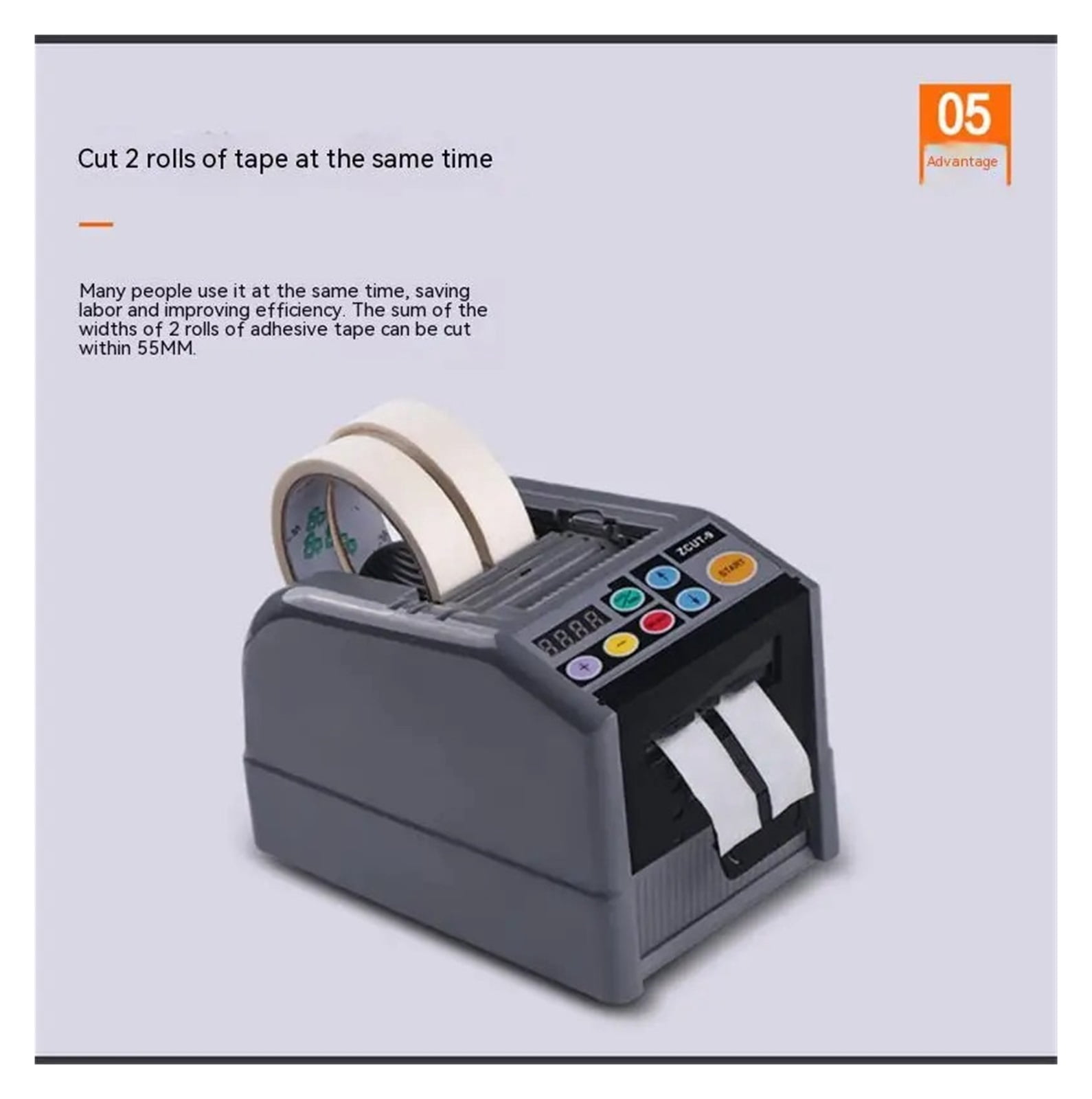 Automatic Electric Tape Dispenser, Adhesive Cutter Packaging Transparent Adhesive Paper Electrical Tape Cutting Machine ,Enhanced Safety