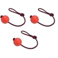 thumbnail image 3 of Elastic Dog Toy Ball With Rope Toys For Dogs(3 Pieces, Red), 3 of 5