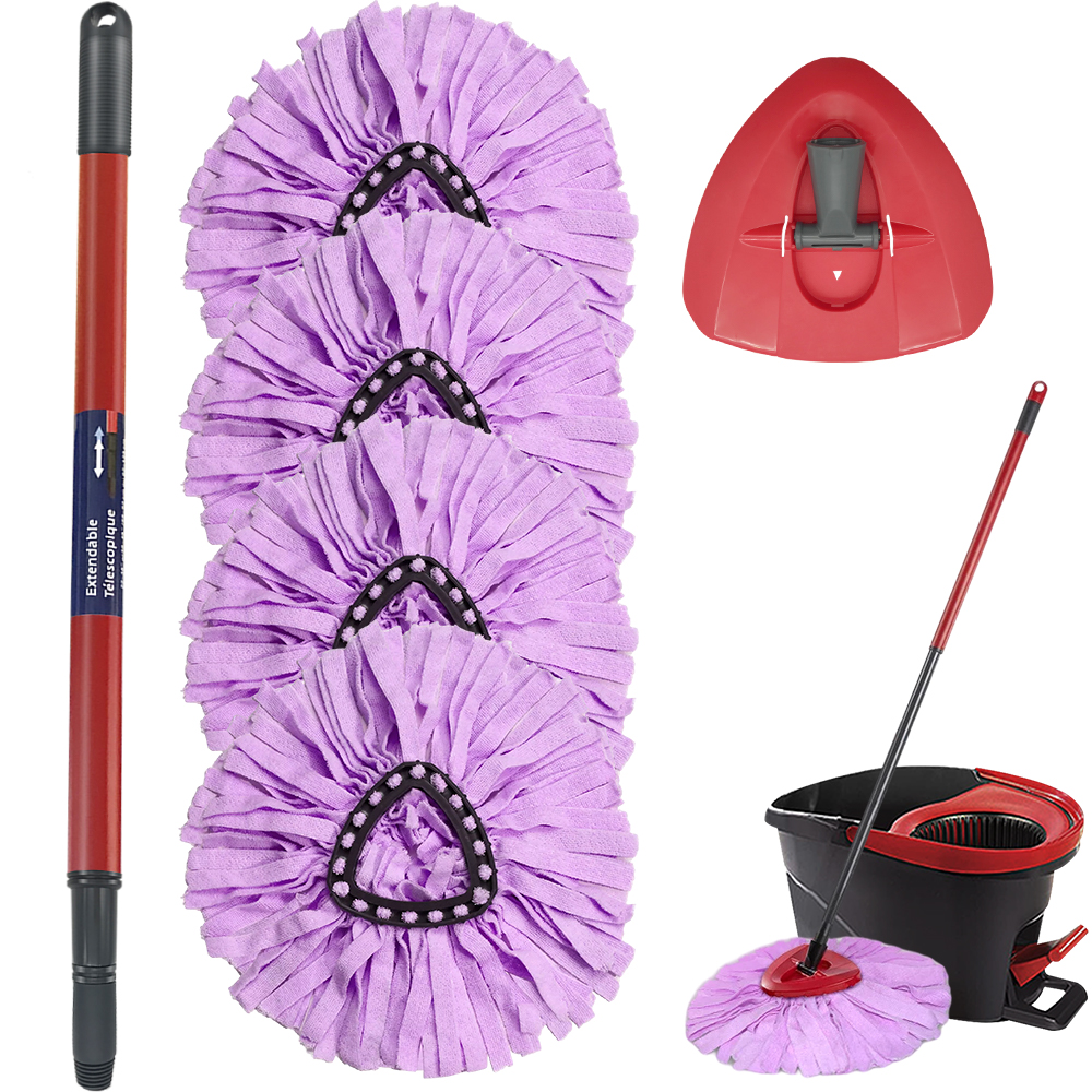 6 Pack Spin Mop Accessories Replacement with O