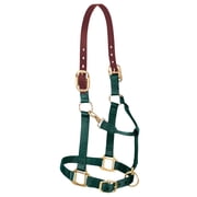 Weaver Leather Horse Breakaway Original Adjustable Chin Throat Snap Halter Hunter Green