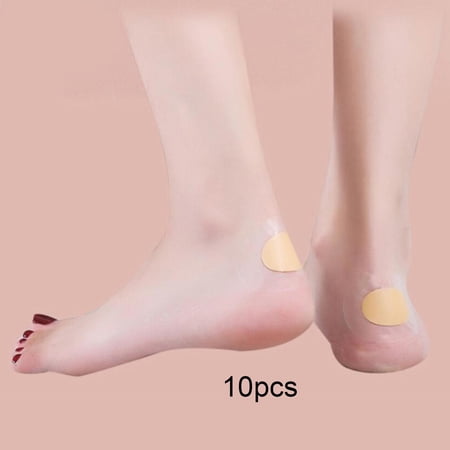 10x Blister Pads Heel Protector Stickers, Protect Skin from Rubbing Shoes, Anti Friction Self Sticky Blister Bandages Heel Protection Stickers PE Core