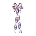 thumbnail image 5 of 4th of July Flag Bow, Red White Blue Star Print Ribbon Knot Hanging Decor for Independence Day Party and 4th of July Celebration,July 4th Decorations, 5 of 6