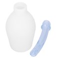 thumbnail image 1 of Limpiador de enema suave tipo bola de ducha Anal de ducha vaginal de silicona de 310ML para mujer blanco, 1 of 8