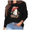 thumbnail image 1 of AYA Sweatshirts for Teen Girls Letter Print Hoodless Long Sleeved Pullover With Pockets, 1 of 5