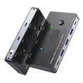 thumbnail image 1 of 10Gbps USB Switch 2 Computers Share 4 USB 3.2 Gen 2 Ports,USB Switcher Selector For PC Laptop Keyboard Mouse Webcam Port, 1 of 4