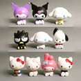 thumbnail image 2 of Sanrio figura muñeca 8cm Anime Hello Kitty Kuromi figura de acción lindo DIY pastel Topper coche decoraciones de escritorio juguetes regalos para niños, 2 of 5