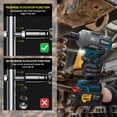 thumbnail image 4 of 2000N.M Brushless Cordless Impact Wrench 1/2 Inch Electric Screwdriver Power Tool 18V, 4 of 7