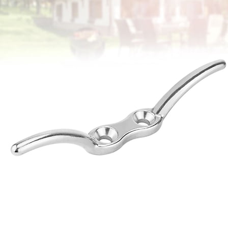 WRISTBIQUE Dock Cleats Stainless Steel 2Pcs Boat Rope Cleat Silver 4 Inch