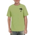 thumbnail image 3 of LIJCC Boys Girls Fashion T Shirt Top Toddler Coconut Tree Prints Crew Neck Short Sleeve T-Shirt Summer Casual Top(Green,3-4 Years), 3 of 3